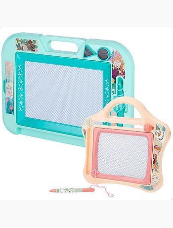 Lot de 2 tableaux magnétiques la reine des neiges avec stylo magnétique