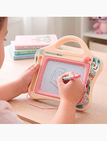 Lot de 2 tableaux magnétiques la reine des neiges avec stylo magnétique