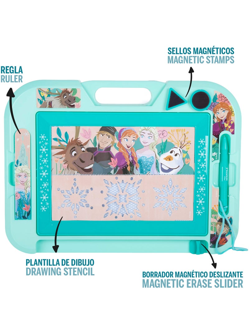 Lot de 2 tableaux magnétiques la reine des neiges avec stylo magnétique N/A - Kiabi