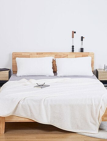 Lot de 2 tables de chevet murales - tiroir, étagère - chêne clair noir