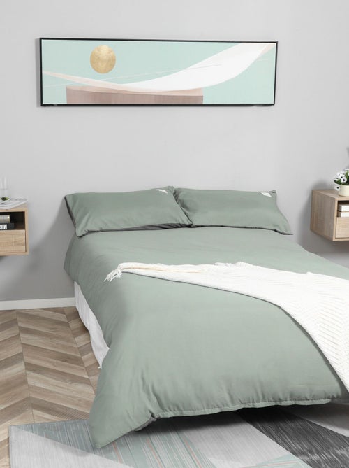 Lot de 2 tables de chevet murales aspect chêne clair - Kiabi