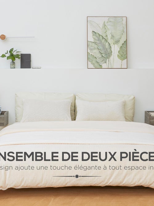 Lot de 2 tables de chevet murales avec tiroir coulissant - Kiabi