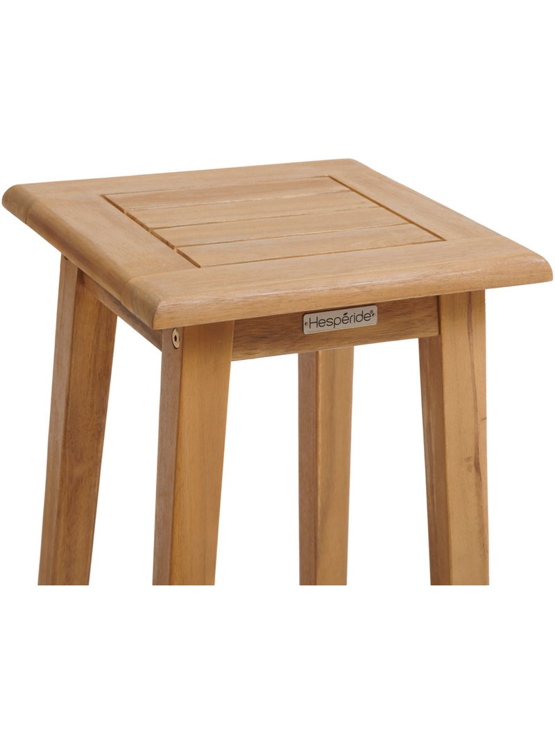 Lot de 2 tabourets hauts de jardin en acacia TIWI Beige - Kiabi