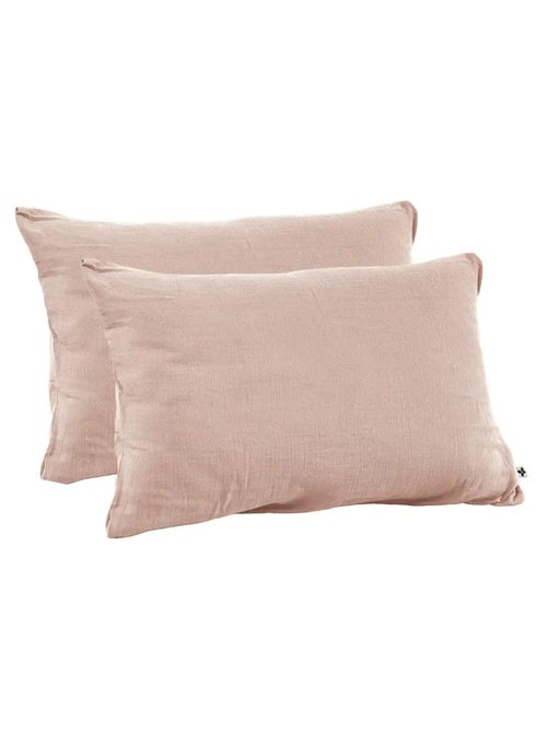 Lot de 2 Taies d’oreiller - Double Gaze de Coton - Gaïa - Kiabi