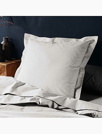 Lot de 2 taies d'oreiller – 100% coton 57 fils