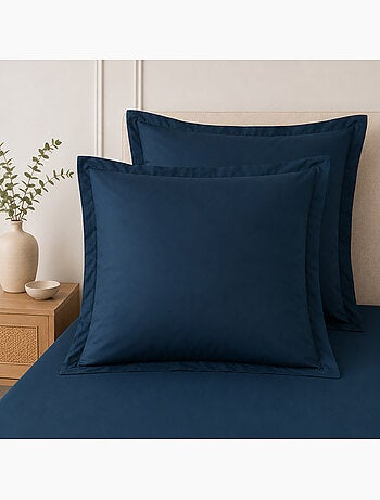Lot de 2 Taies d'Oreiller – 100% Coton 57 Fils