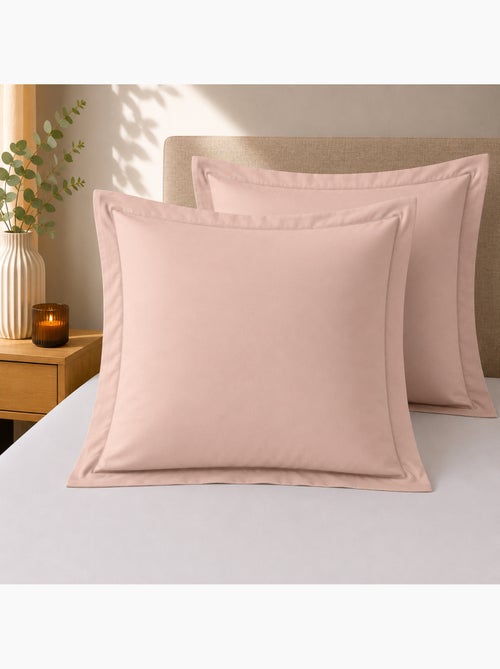 Lot de 2 Taies d'Oreiller – 100% Coton 57 Fils - Kiabi Lot de 2 Taies d'Oreiller – 100% Coton 57 Fils - Kiabi