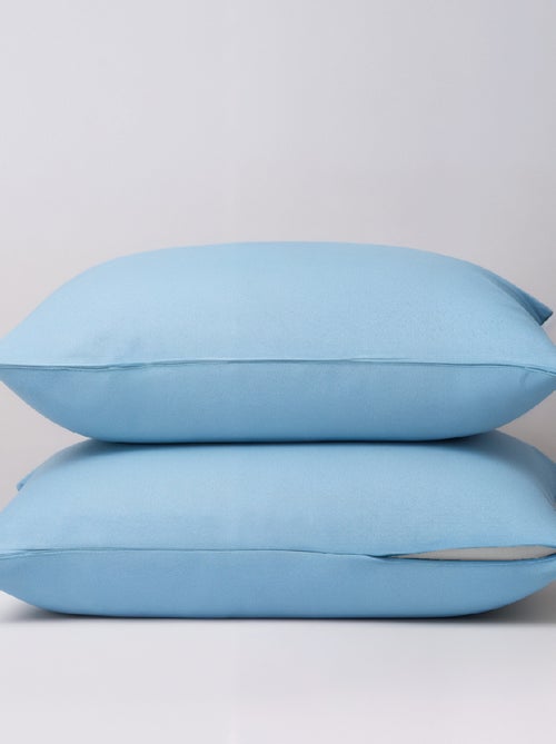 Lot de 2 Taies d'oreiller 2 en 1 - Alèse absorbante intégrée - Coloris Givre - DODO - Kiabi Lot de 2 Taies d'oreiller 2 en 1 - Alèse absorbante intégrée - Coloris Givre - DODO - Kiabi