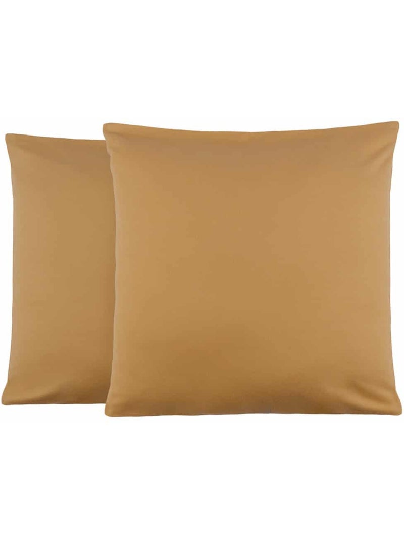 Lot de 2 taies d'oreiller 57 fils en molleton flanelle TOUDOUX Bleu - Kiabi