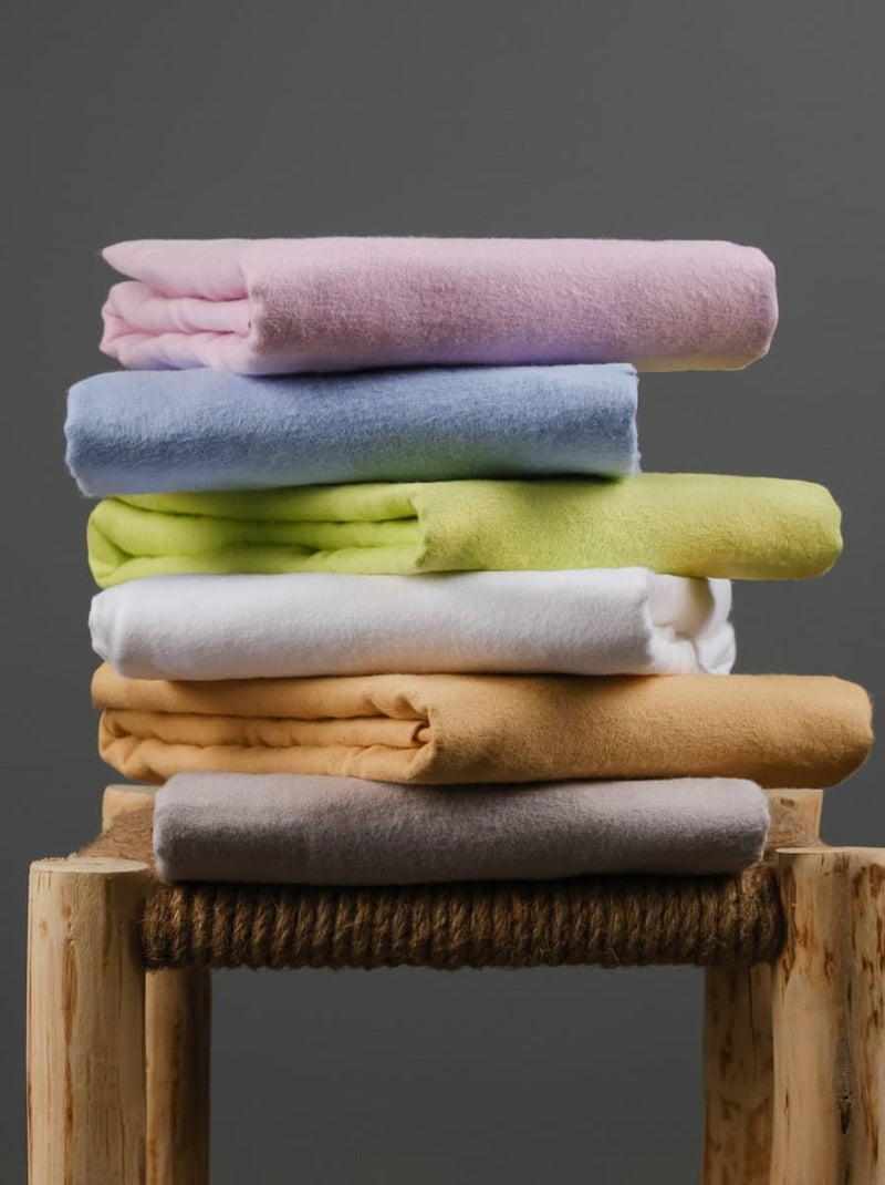 Lot de 2 taies d'oreiller 57 fils en molleton flanelle TOUDOUX Rose - Kiabi