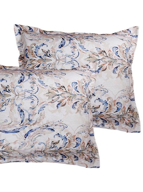 Lot de 2 Taies d'oreiller 63x63 cm satin de coton - Kiabi