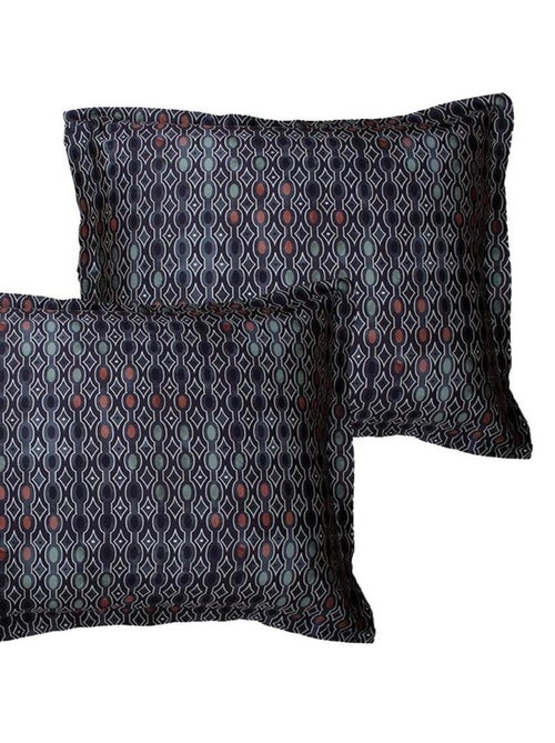 Lot de 2 Taies d'oreiller 63x63 cm satin de coton - Kiabi