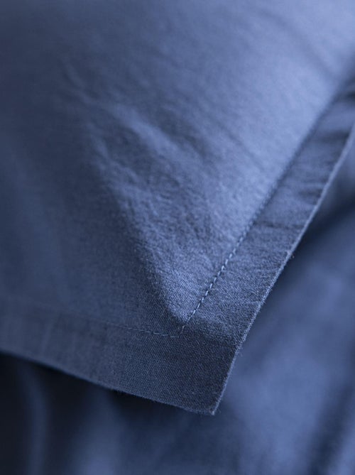 Lot de 2 taies d'oreiller coton lavé - Kiabi