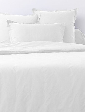 Lot de 2 taies d’oreiller coton uni