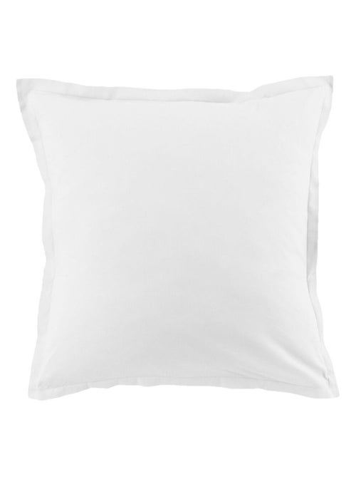Lot de 2 taies d’oreiller coton uni - Kiabi