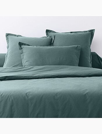 Lot de 2 taies d’oreiller coton uni