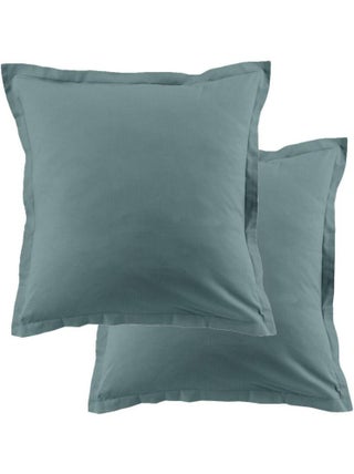 Lot de 2 taies d’oreiller coton uni