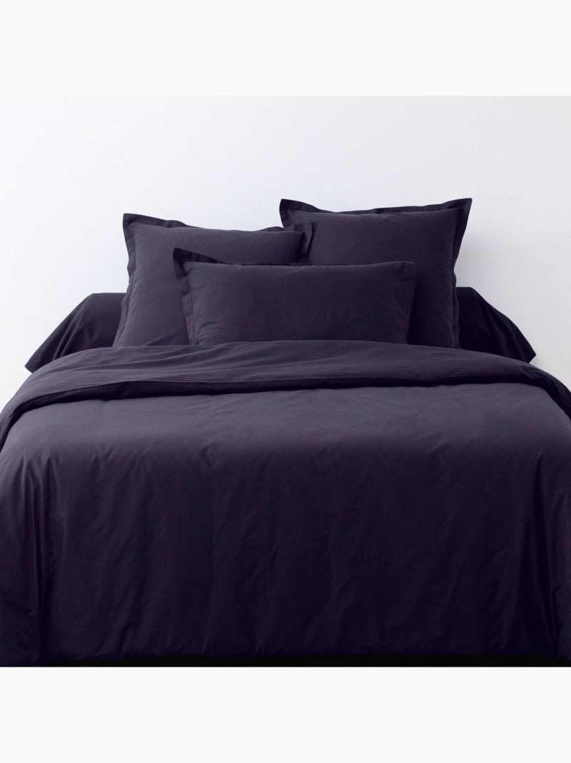 Lot de 2 taies d’oreiller coton uni Bleu impérial - Kiabi