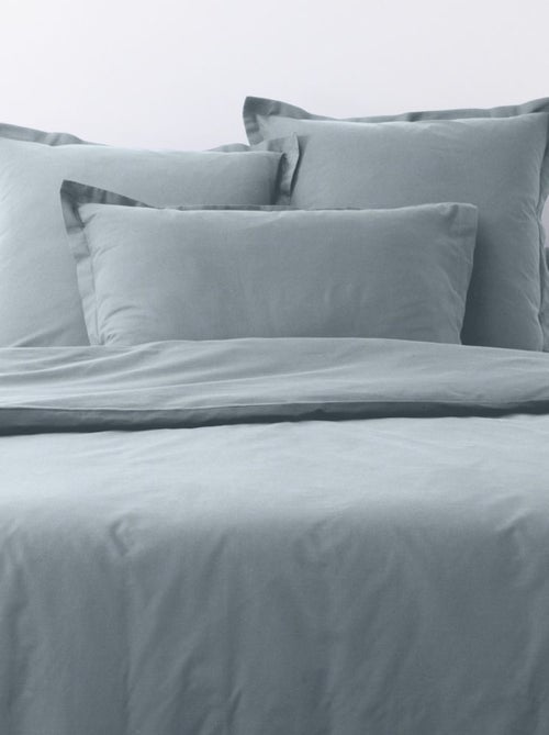 Lot de 2 taies d’oreiller coton uni - Kiabi