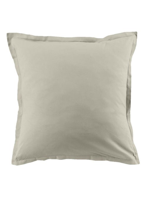 Lot de 2 taies d’oreiller coton uni - Kiabi