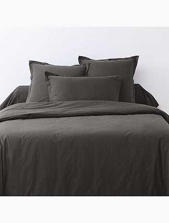 Lot de 2 taies d’oreiller coton uni