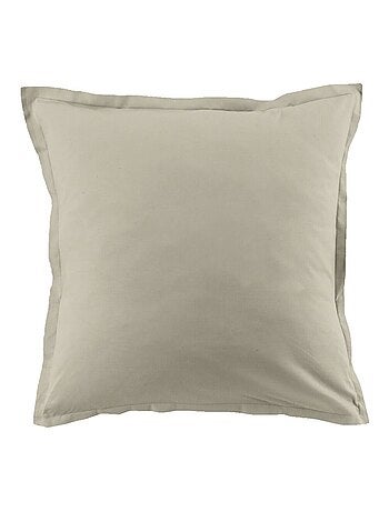 Lot de 2 taies d’oreiller coton uni
