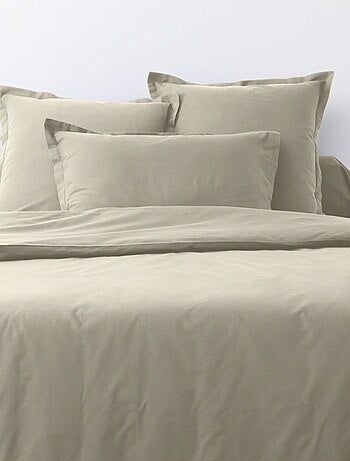 Lot de 2 taies d’oreiller coton uni