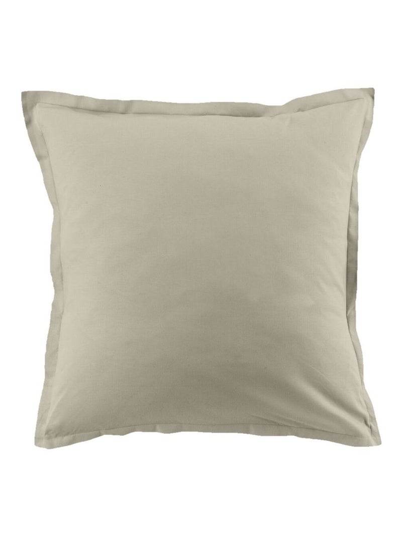 Lot de 2 taies d’oreiller coton uni Latte - Kiabi