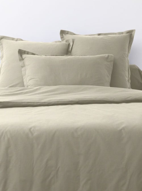 Lot de 2 taies d’oreiller coton uni - Kiabi