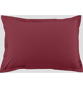 Lot de 2 taies d’oreiller coton uni