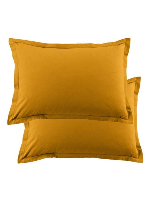 Lot de 2 taies d’oreiller coton uni - Kiabi