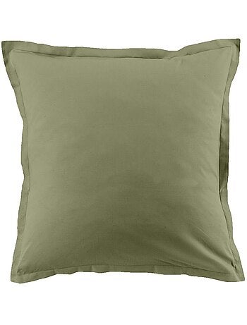 Lot de 2 taies d’oreiller coton uni