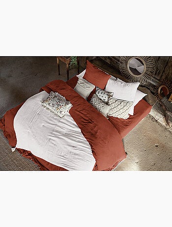 Lot de 2 Taies d’Oreiller – Double Gaze de Coton – GAÏA