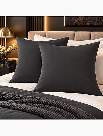 Lot de 2 taies d’oreiller duo protect coton 57 fils/cm² imperméables
