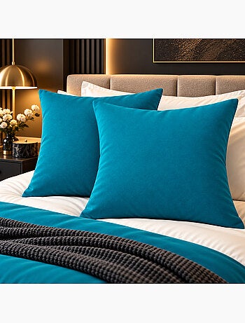 Lot de 2 taies d’oreiller duo protect coton 57 fils/cm² imperméables