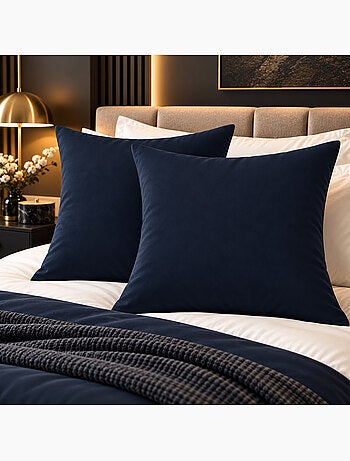 Lot de 2 taies d’oreiller duo protect coton 57 fils/cm² imperméables