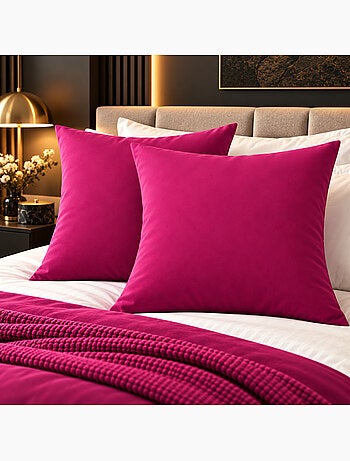 Lot de 2 taies d’oreiller duo protect coton 57 fils/cm² imperméables