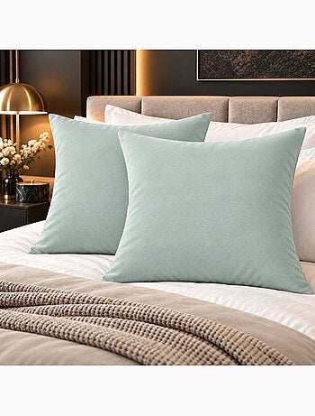 Lot de 2 taies d’oreiller duo protect coton 57 fils/cm² imperméables