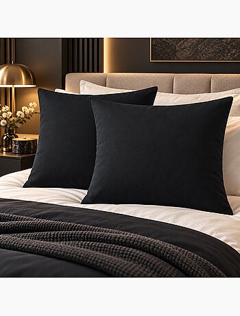 Lot de 2 taies d’oreiller duo protect coton 57 fils/cm² imperméables