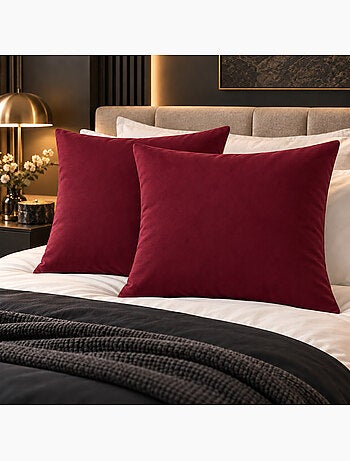 Lot de 2 taies d’oreiller duo protect coton 57 fils/cm² imperméables