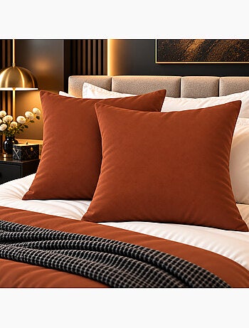 Lot de 2 taies d’oreiller duo protect coton 57 fils/cm² imperméables