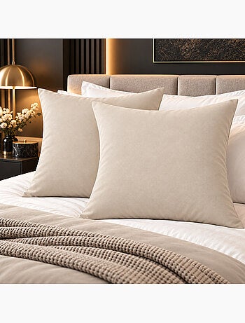 Lot de 2 taies d’oreiller duo protect coton 57 fils/cm² imperméables