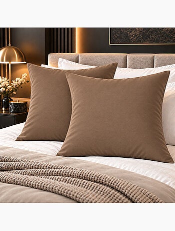 Lot de 2 taies d’oreiller duo protect coton 57 fils/cm² imperméables