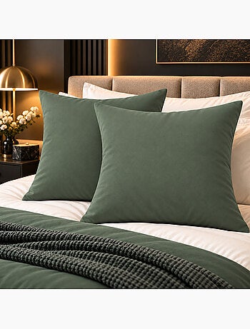 Lot de 2 taies d’oreiller duo protect coton 57 fils/cm² imperméables