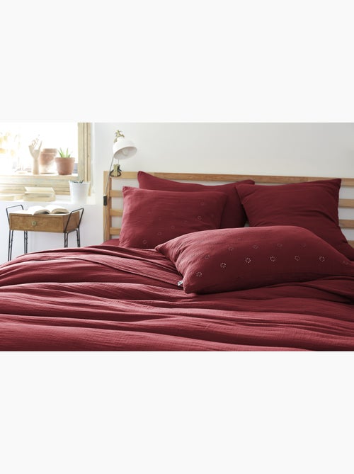 Lot de 2 Taies d’Oreiller – Gaze de Coton Brodée – GAÏA BOHO - Kiabi