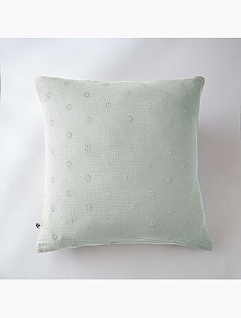 Lot de 2 Taies d’Oreiller – Gaze de Coton Brodée – GAÏA BOHO