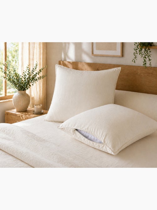 Lot de 2 taies d’oreiller Lyocell uni – LYSANDRE - Kiabi