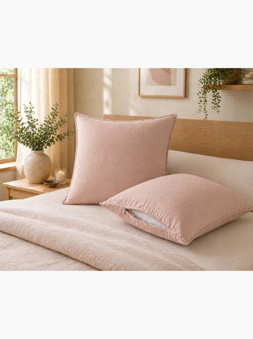Lot de 2 taies d’oreiller Lyocell uni – LYSANDRE - Kiabi
