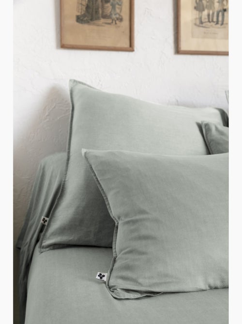 Lot de 2 taies d’oreiller Lyocell uni – LYSANDRE - Kiabi