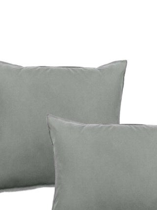 Lot de 2 taies d'oreiller Palace pur coton teint lavé 63 fils/cm² Vent du sud - Palace Acier - Lot d
